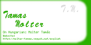 tamas molter business card
